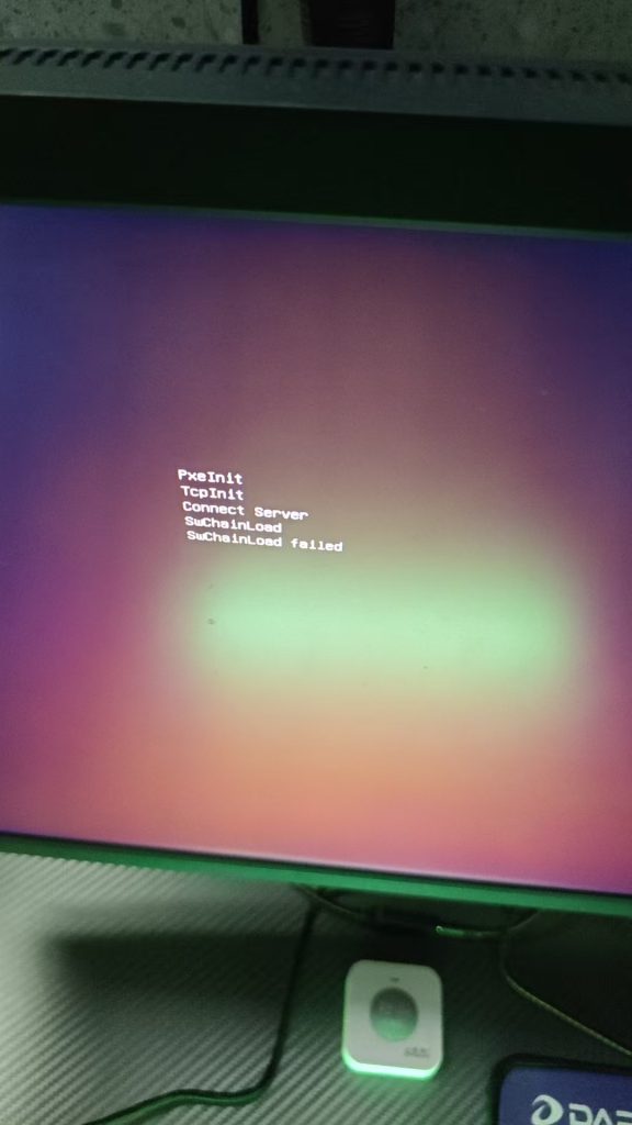 无盘客户机 卡  SwchainLoad failed